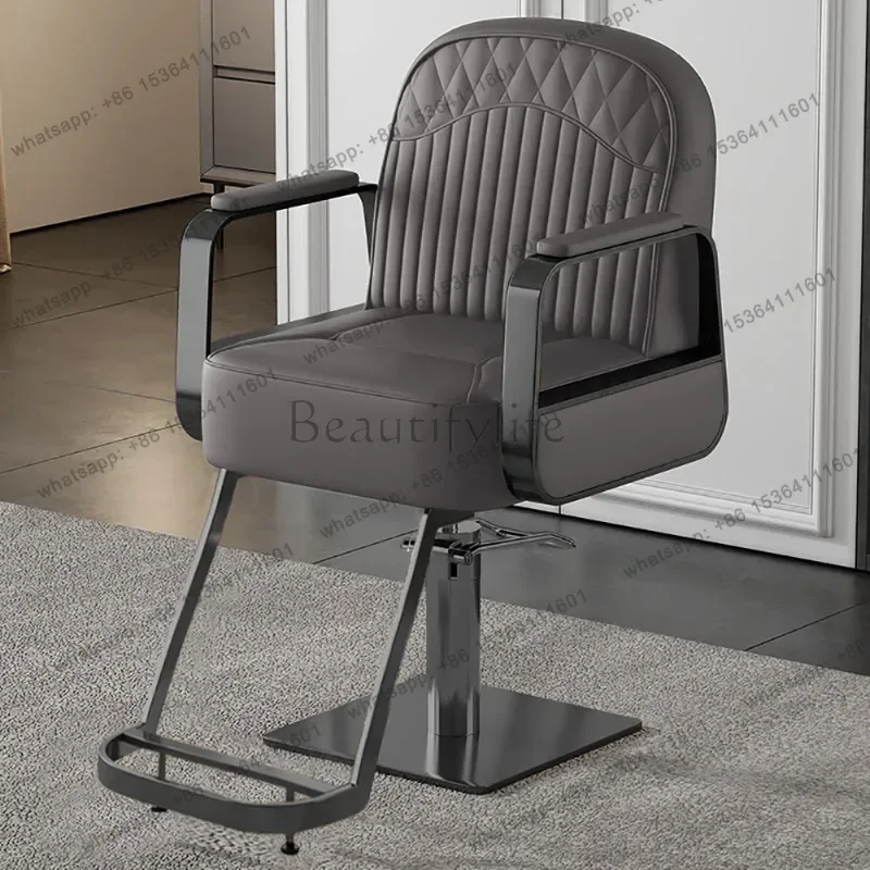 LSCamping Folding Barber Chair Neck Paper Portable Hairstylist Barber Chair Hair Stylist Silla Barberia Commercial Furniture