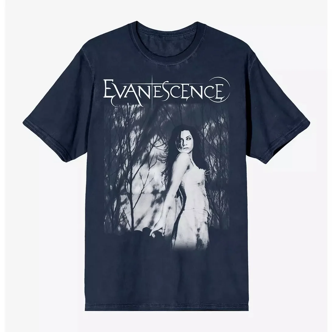 Evanescence Amy Lee Tonal Band T-Shirt Cotton Graphic Tee Men Women Summer Streetwear
