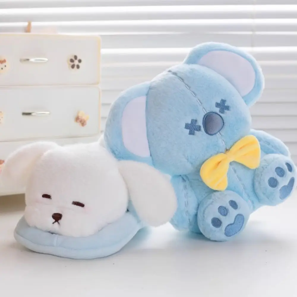 Neue Kaninchen-Tier-Hausschuhe, superweiche Kuscheltiere, flauschiges Koala-Wurfkissen für Jungen und Mädchen
