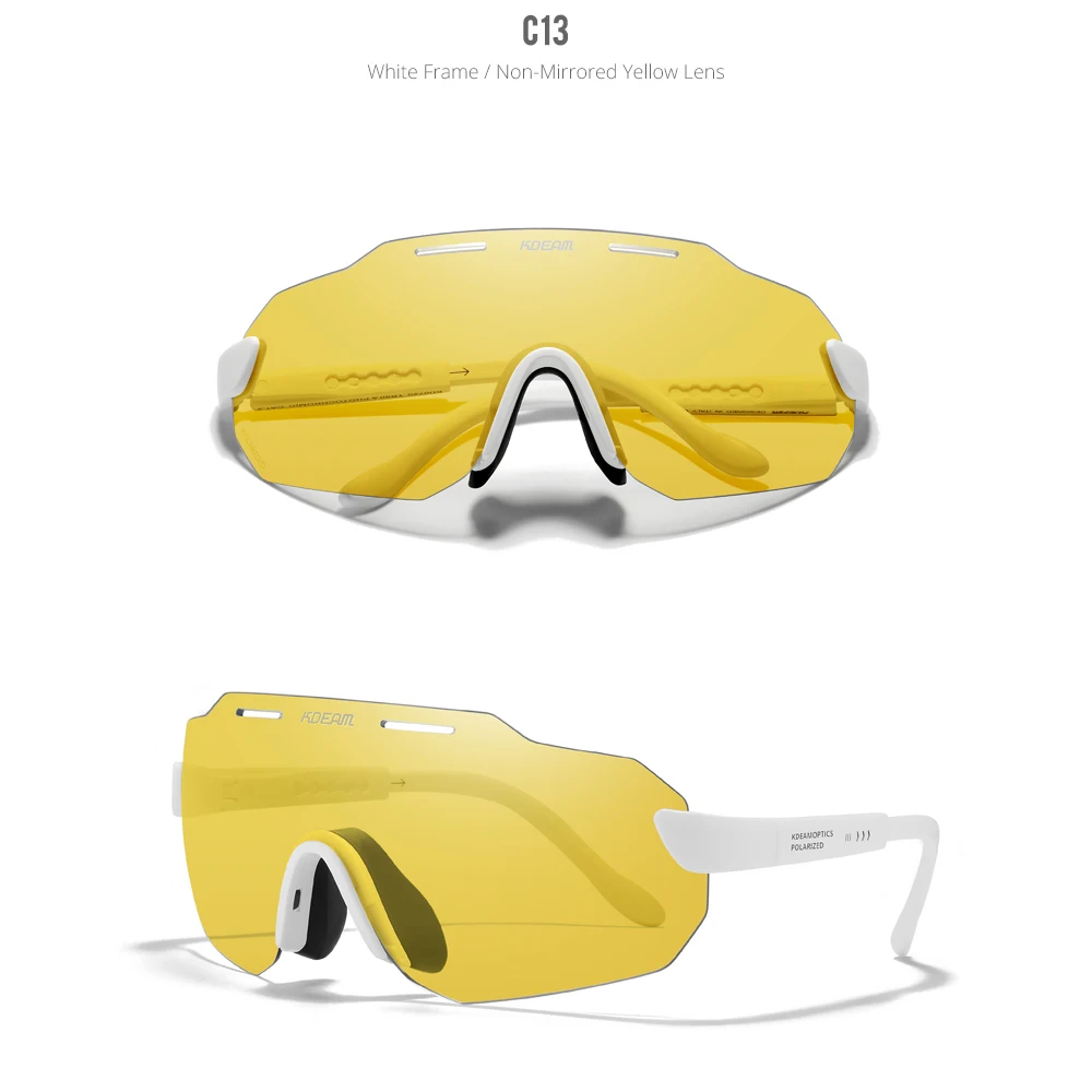 KDEAM Hohe-Ende Radfahren Gläser Ultra Licht TR90 Material Photochrome/Polarisierte Sonnenbrille Männer Einstellbare Tempel Länge – Detail 39