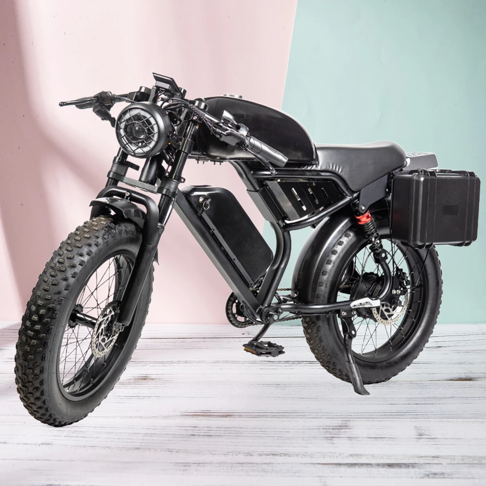 

Электрический велосипед для взрослых, 20-дюймовый электрический горный велосипед с толстыми шинами, 1200 Вт, пиковый мотор, электровелосипед, 30 миль/год, 48 В, 15,6 Ач, электрический электронный велосипед для взрослых