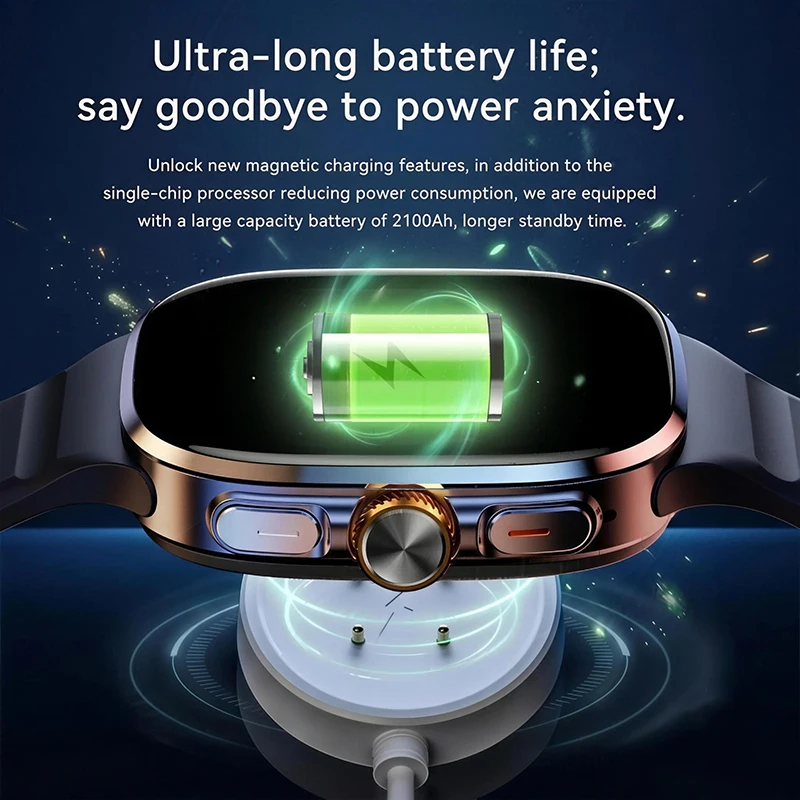 New Video Call WiFi 5G Original Smart Watch 32GB Memory Social App GPS Google Maps AMOLED 2100mAh Battery Men Android Smartwatch view 6