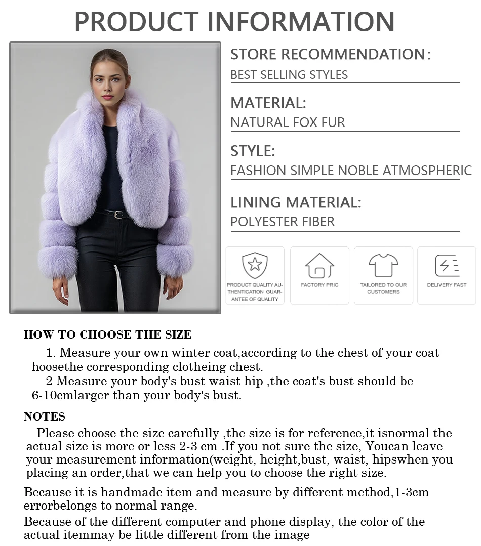معطف الفرو المرأة معطف فرو الثعلب الحقيقي المرأة الفاخرة الشتاء معطف قصير للنساء أفضل بيع سترات فرو الثعلب