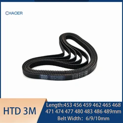 HTD3M Rubber Timing Belt Length 453 456 459 462 465 468 471 474 477 480 483 486 489mm 3M Synchronous Belt 3M-474 3M-477 3M-489