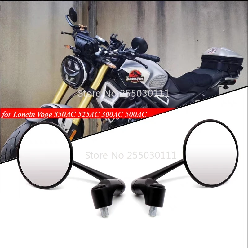 1 Pair motorcycle Rearview Mirrors for Loncin Voge 350AC 525AC 300AC 500AC