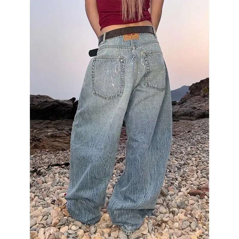 กางเกงทรงสกิมิทาร์ผู้หญิง คุณภาพสูง ผ้ากำมะหยี่ ทรงโอเวอร์ไซส์ สไตล์คาร์โก้ สำหรับใส่เที่ยวข้างนอก ทรงขากว้าง ลายปะติดปะต่อ ลายสก็อต สไตล์คนเมือง แนวอาร์ต ใส่ได้ทุกวัน