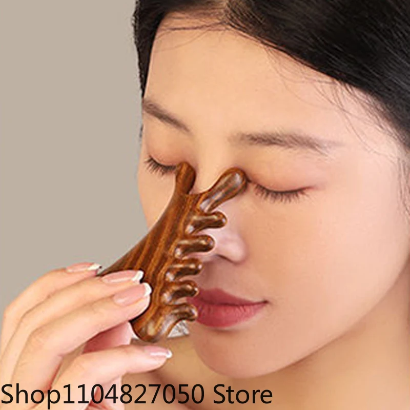 متعددة الوظائف ميريديان خشبية تدليك رئيس الصحة مشط خشب الصندل كبير واسعة الأسنان جواشا نقطة مشط