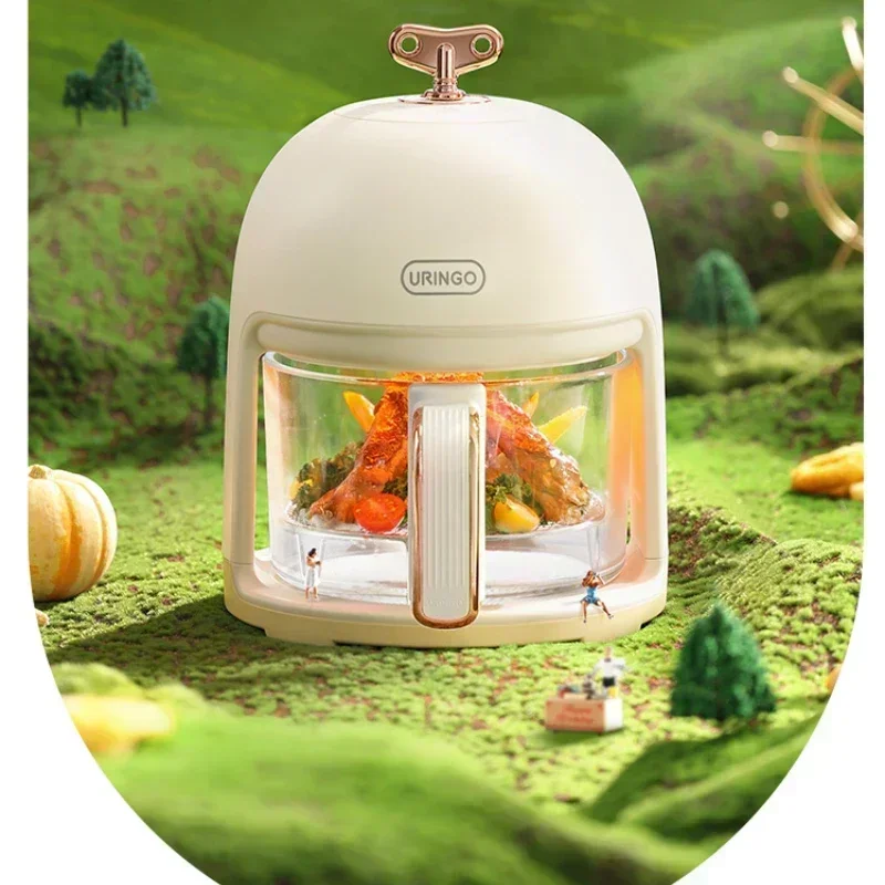 Air Fryer - Household New Multi-Function Transparent Visual Steam Glass Version Air Electric Fryer.