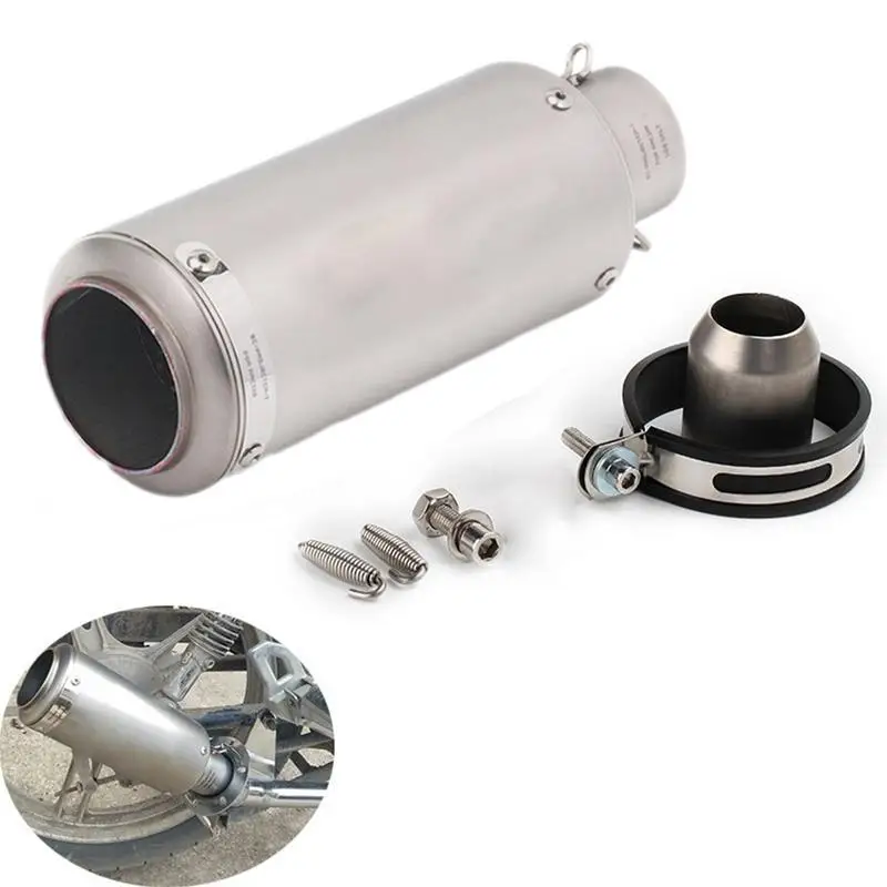 Tubo De Escape De Motocicleta De Aço Inoxidável, Proteção Desbloqueada, 51mm, 60mm SC Exhaust Pipe Substituições