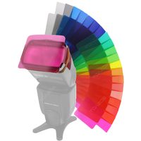 20-Piece Flash Flash Color Gel Filter, Set-Top Color Filter Set Color Paper Is Suitable For Camera Photographic Gel Filter