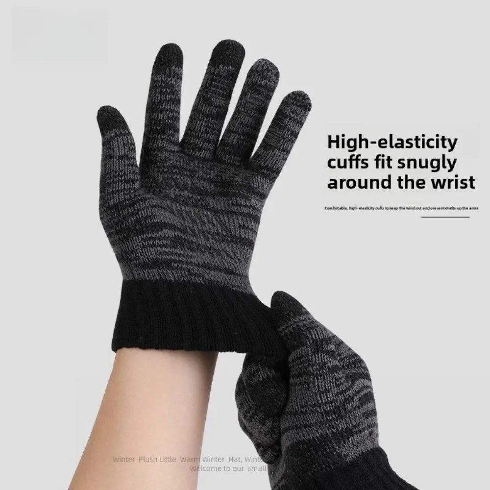 جديد سميكة الخمارات قبعة قفازات تنفس دافئ ودافئ قبعة صغيرة محبوكة كيت تصميم مرن الرقبة أدفأ ارتداء اليومي