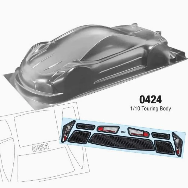 

Team C Bodywork 0424 Red Hawk 1/10 RC Touring Car Body shell 190mm