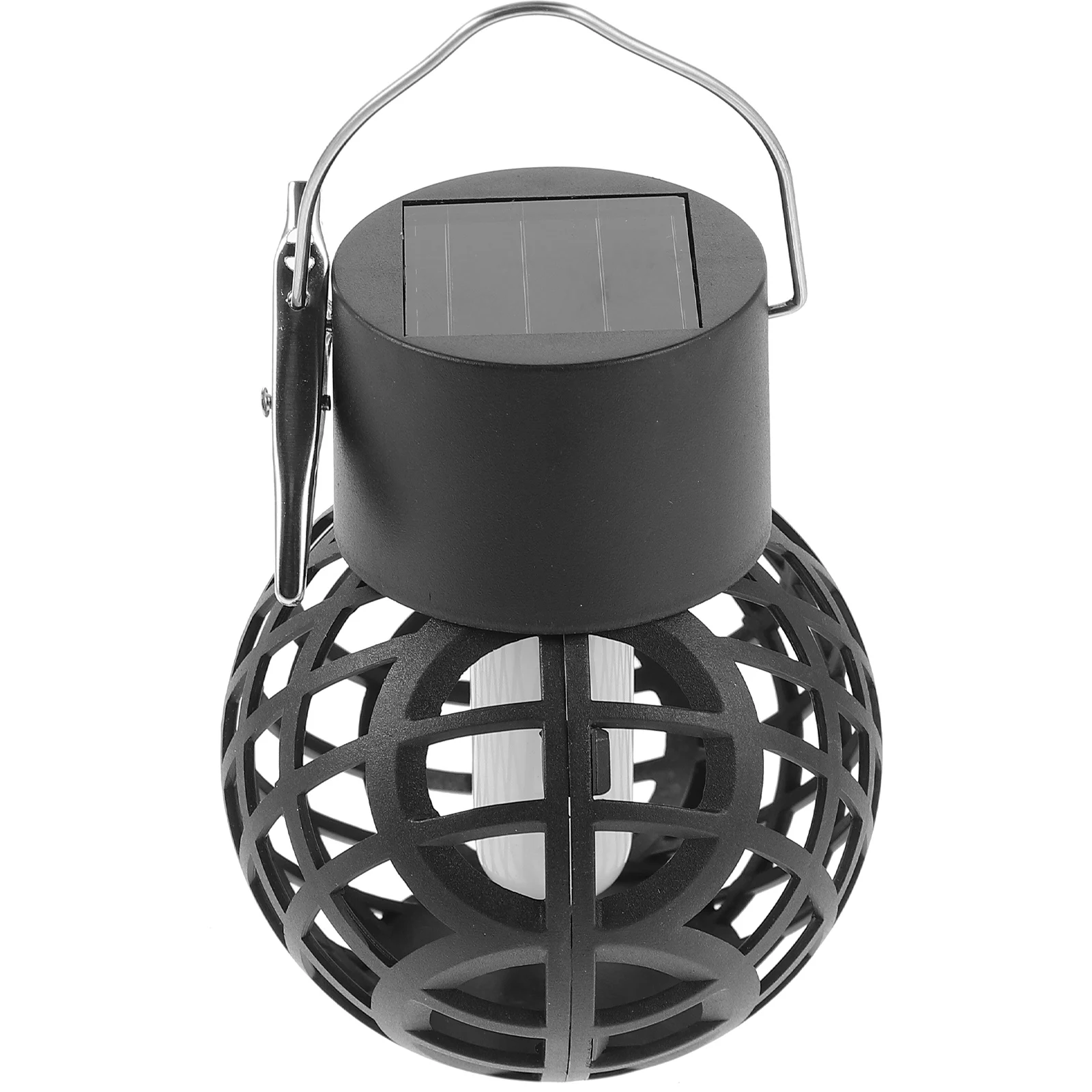 

Solar Powered Pumpkin Iron Tent Light Wrought Led Lamp Decorative Portable Night Lights For Outdoor Activities Home Black