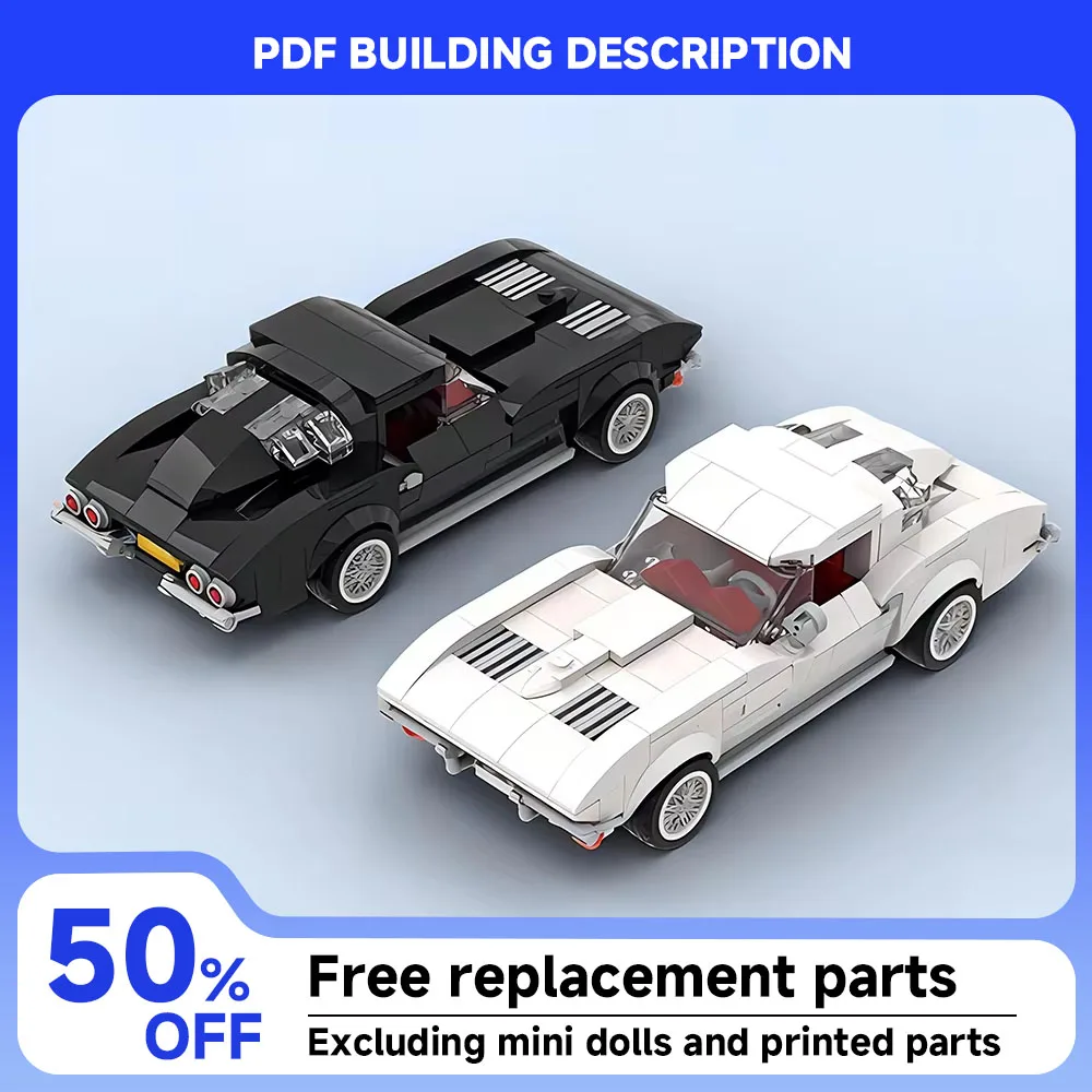 

363PCS MOC Speed ​​Series 1963 CSR City Car Famous Sports Car Model Technology Building Blocks DIY Children's Toy Boy Gift Set