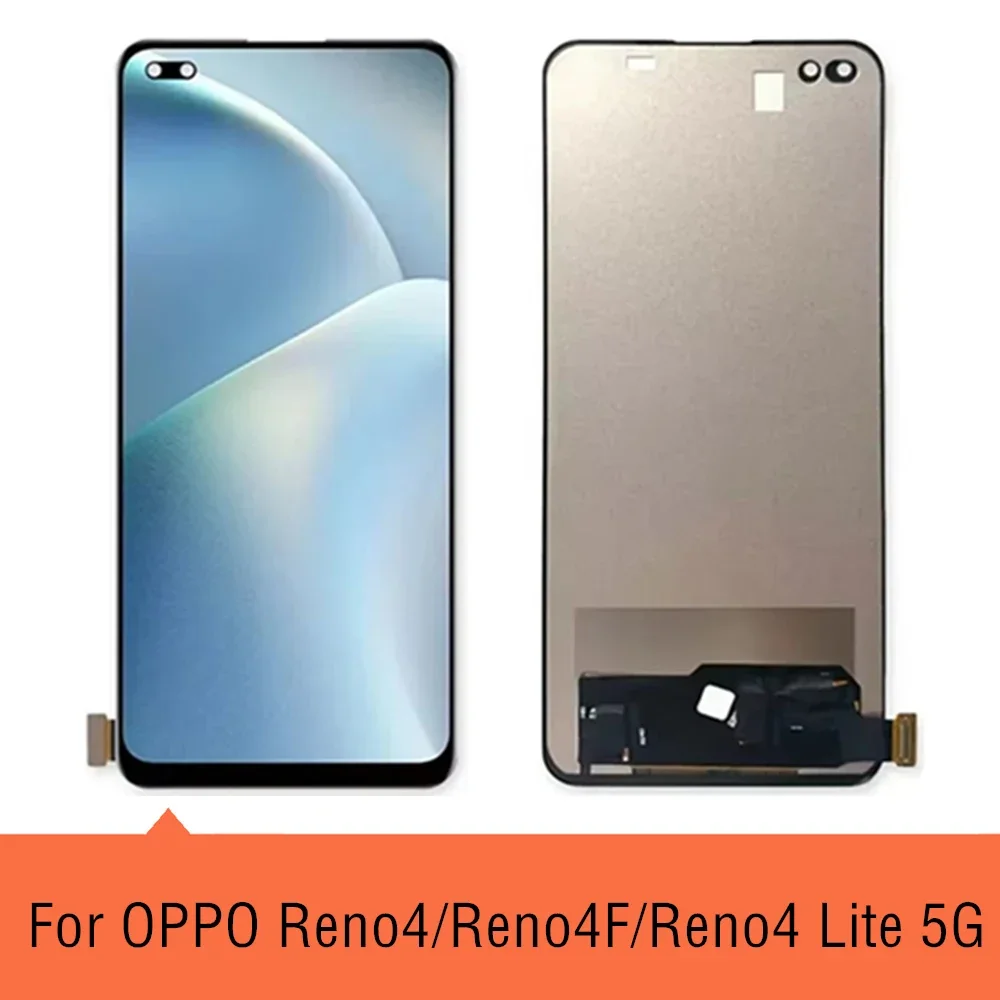 6.43 "TFT LCD ل ممن لهم Reno4 لايت 5G شاشة الكريستال السائل مجموعة الشاشة التي تعمل باللمس استبدال ل ممن لهم رينو 4F LCD
