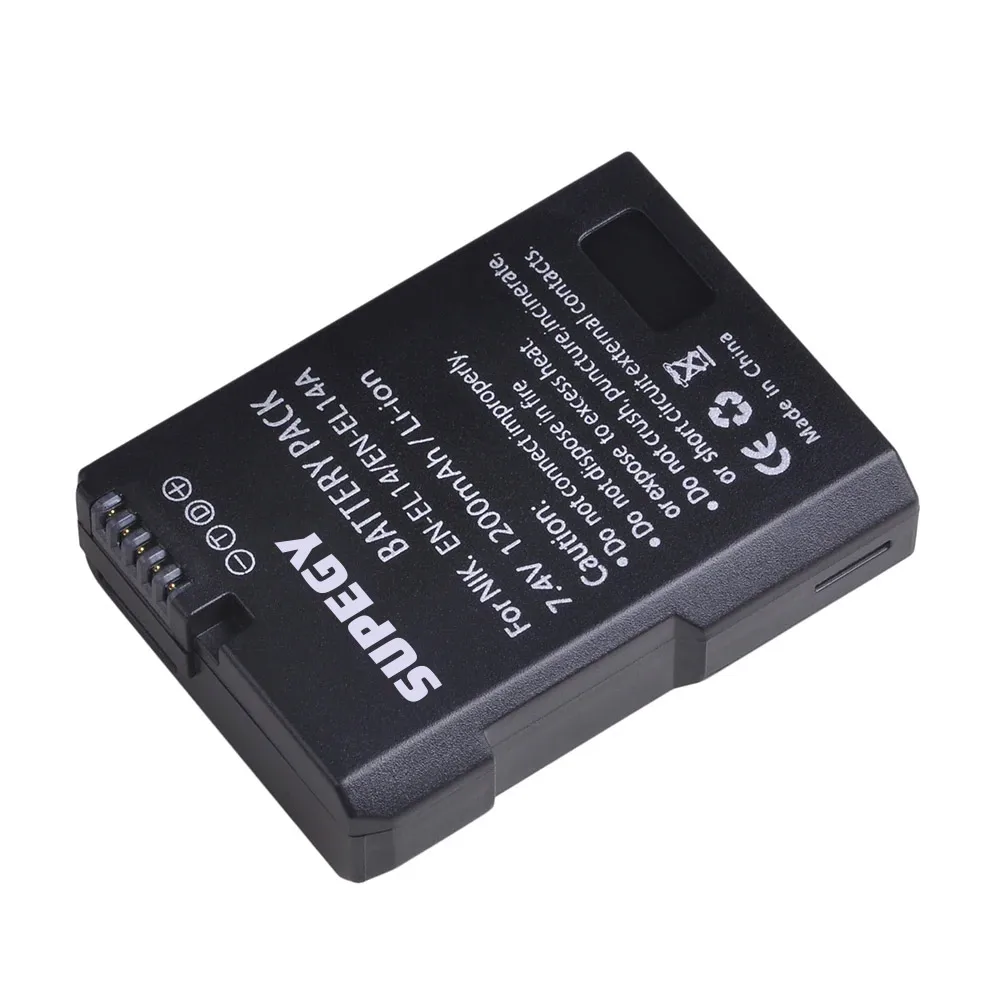 EN-EL14 EN-EL14a ENEL14 EN EL14 EL14a Battery + USB Dual Charger for Nikon D3100 D3200 D3300 D5100 D5200 D5300 P7000