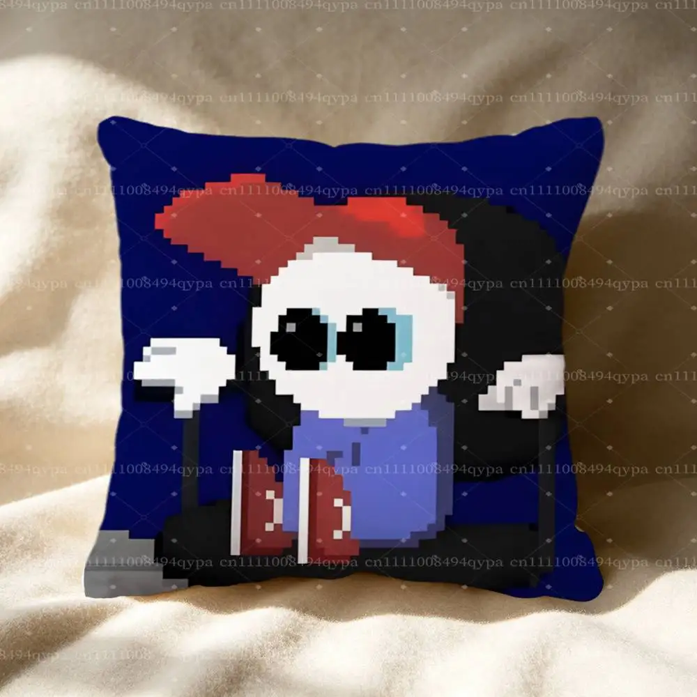 E-Endacopia Horror Game Pillowcase With Zipper Throw Pillow Cover Decorative Shams Cushion Covers for Bed Living Room Couch