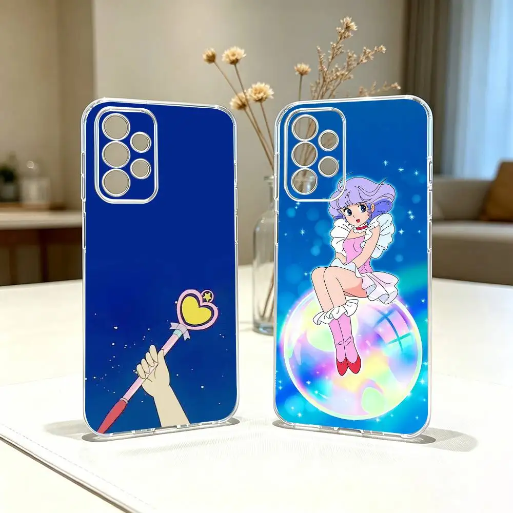 Anime Creamy Magic   Phone Case For Samsung S25,S24,S21,S22,S23,S30,Ultra,S20,Plus,Fe Transparent Cover