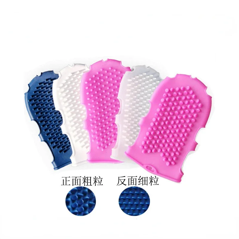 1pc Shower Gloves Bath Scrub Remover Body Exfoliating Massage Shower Brush Silicone Bath Brush Skin Clean Silicone Bath Brushes