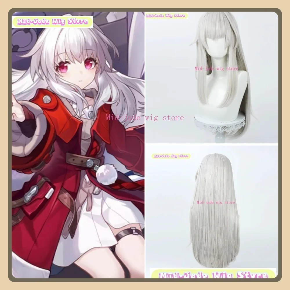 

Mid-jade Wig Store Honkai: Star Rail Clara Cosplay Wig Halloween Party Costumes Props Anime Games Role-playing