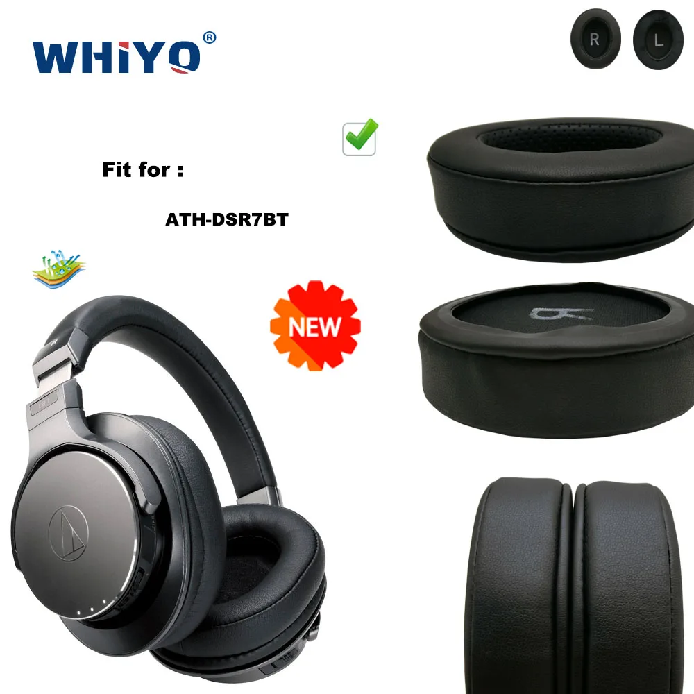 New Upgrade Replacement Ear Pads for ATH-DSR7BT Headset Parts Leather Cushion Velvet Earmuff Earphone Sleeve Cover