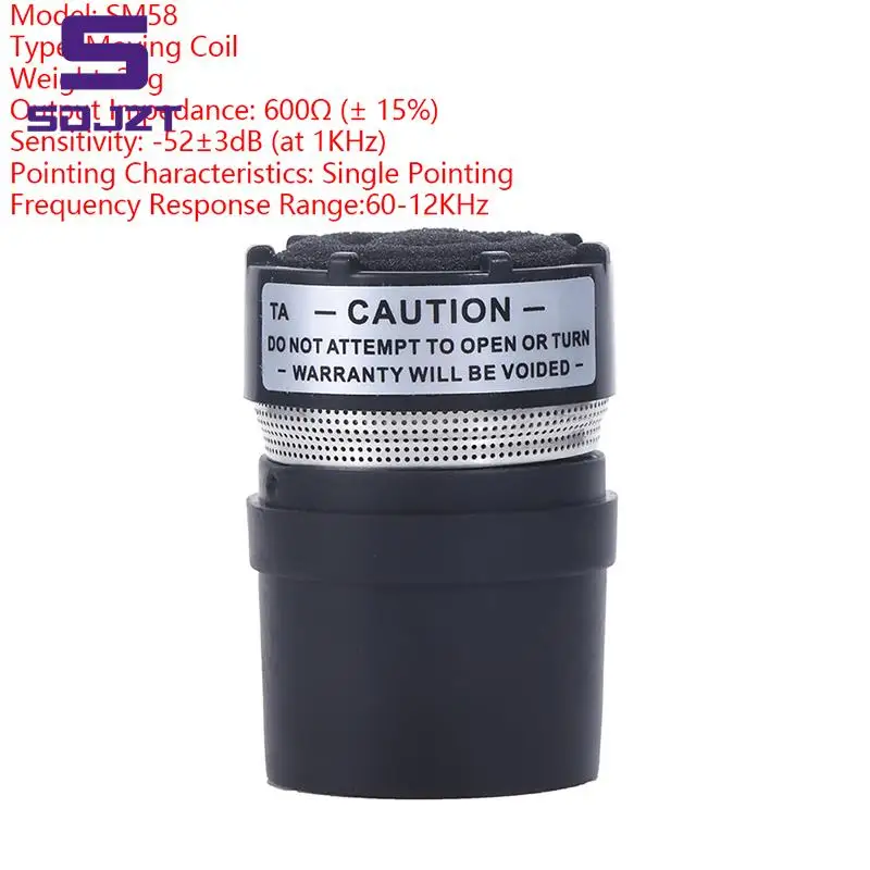 Cápsula de micrófono profesional, núcleo compatible con micrófono tipo SM58, reemplazo