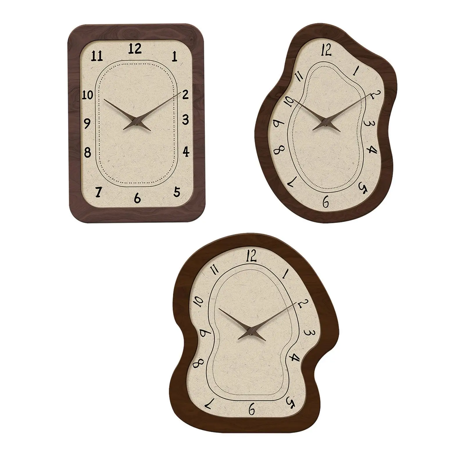 Wall Clock Creative Silent Nonticking for Dining Decorative Living Room