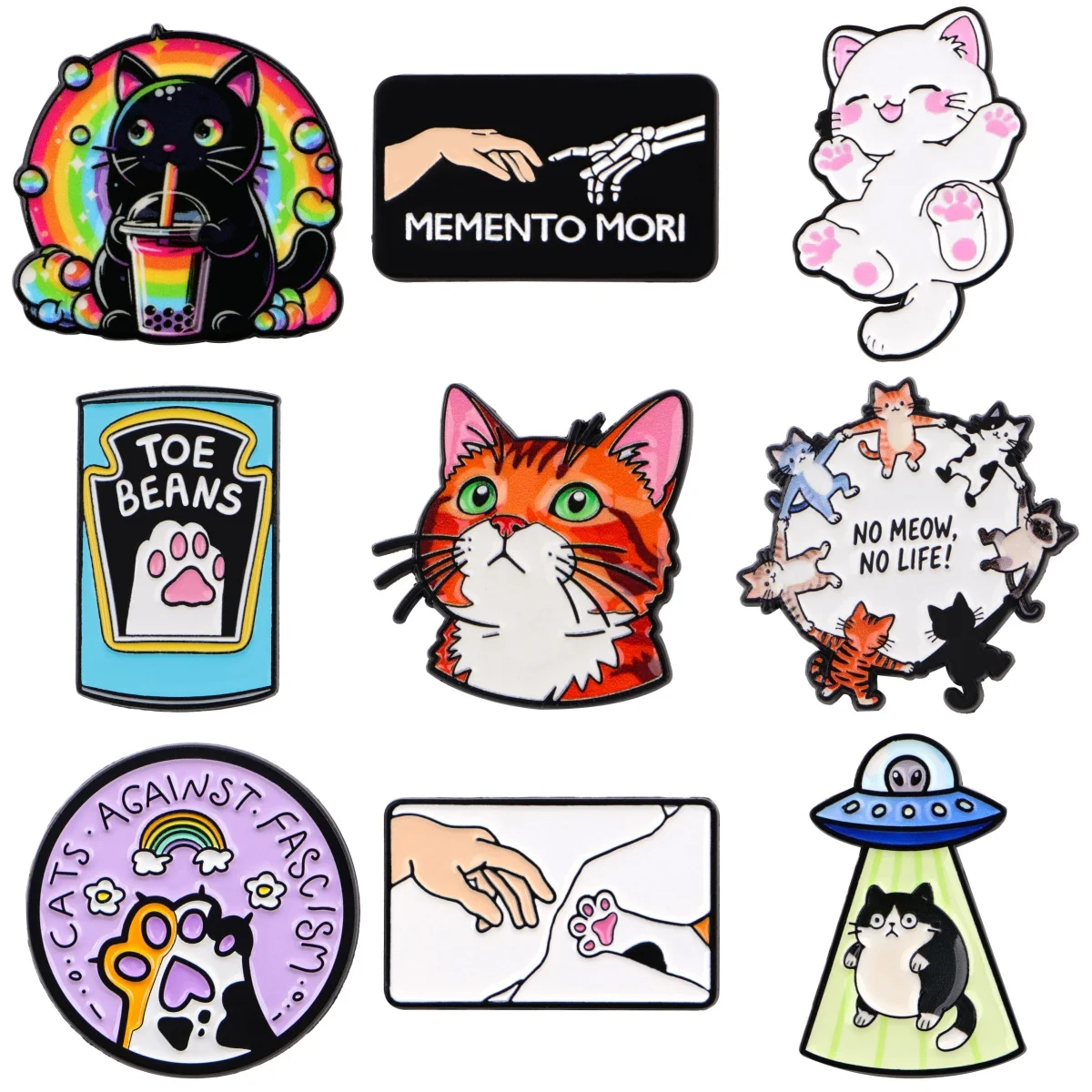 Broches de chats de dessin animé pour femmes, pattes de chat mignonnes, épingle en émail, Badge en métal, bijoux vêtements sac à dos, accessoires cadeau pour amis