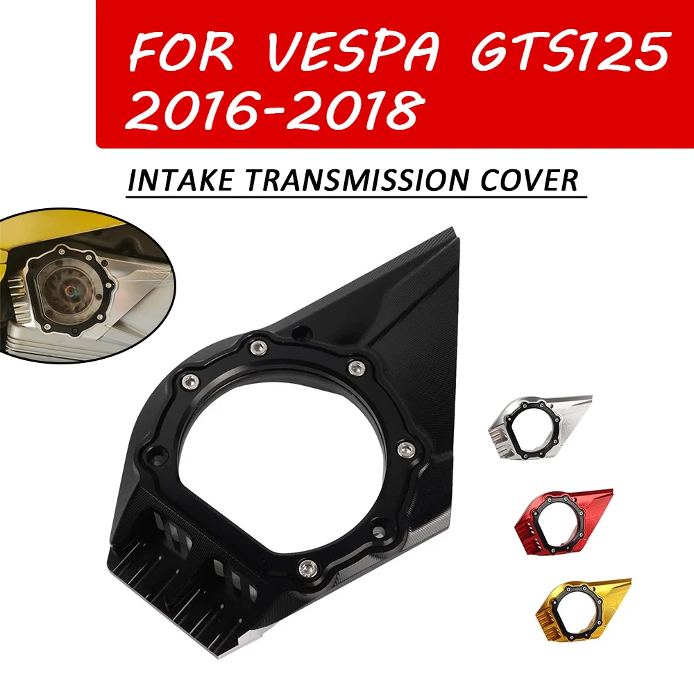 Motorcycle Transmission Gear Cover Engine Clutch Intake Gears Cover Transparent For Vespa GTS125 GTS 125 motor i-Get Accessories