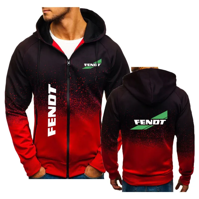 

Autumn Mens hoodie Tractor FENDT high quality classic street hoodie Men's 3d sweatshirt Brand fashion senior men's cardigan