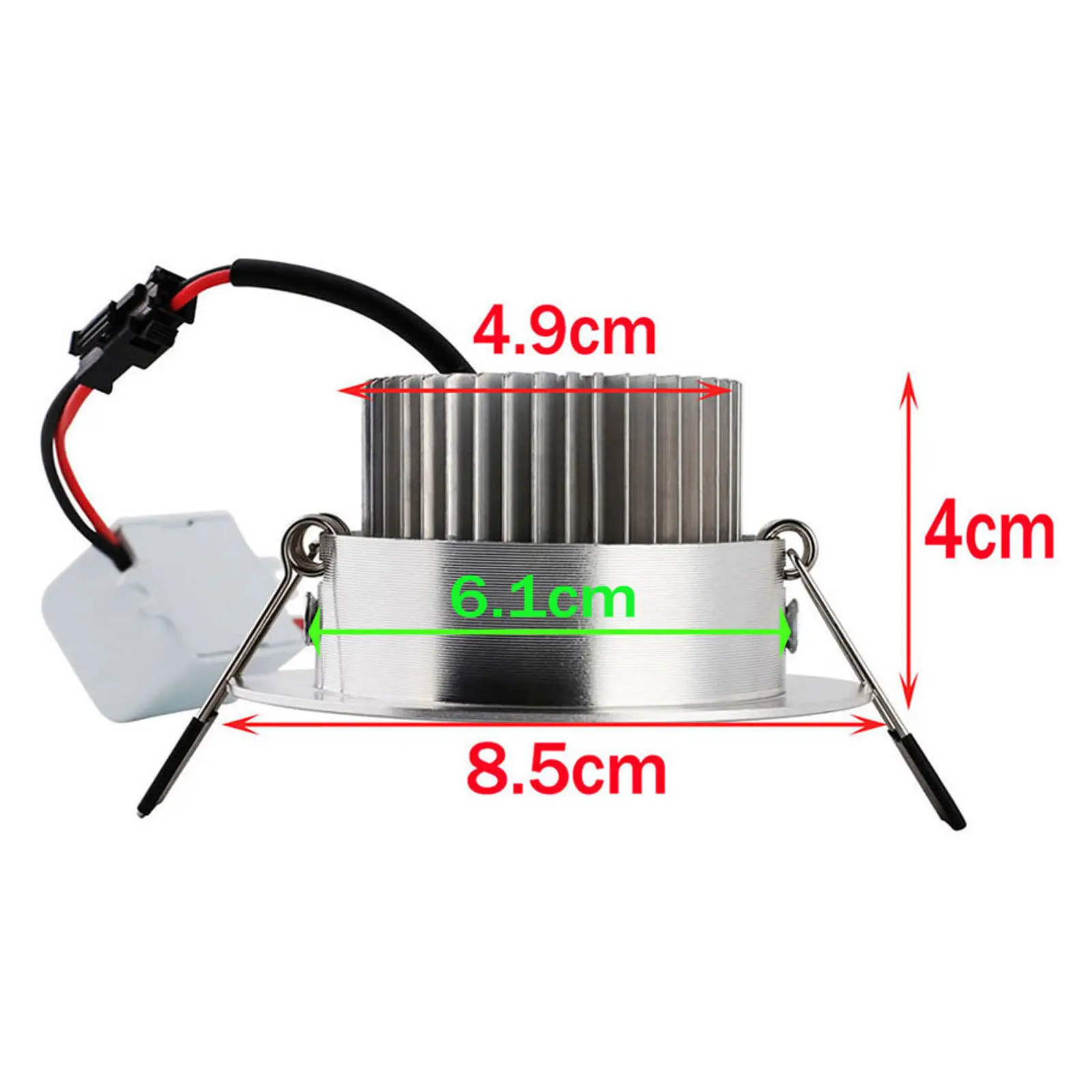 6w luz ajustable LED lámpara de techo incorporada, adecuada para habitaciones rojas, azules, verdes, plateadas, con fuente de alimentación DC 12v 24v 6000k, adecuada para la decoración del hogar