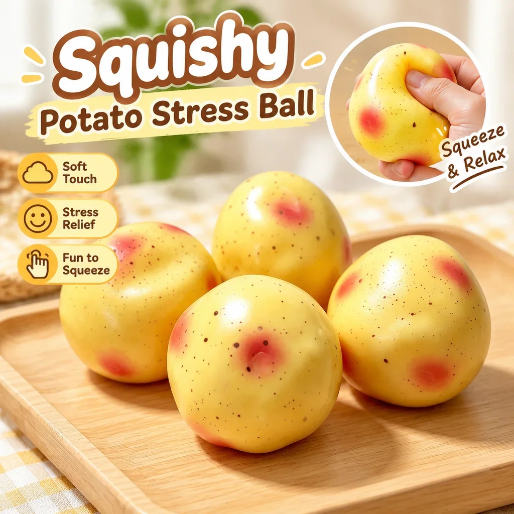 Vaseline Potato Squishy Toy Super Soft Non Rebound Stress Relief Fidget Toy In Stock Cross Border Hot Sale Sensory Decompression