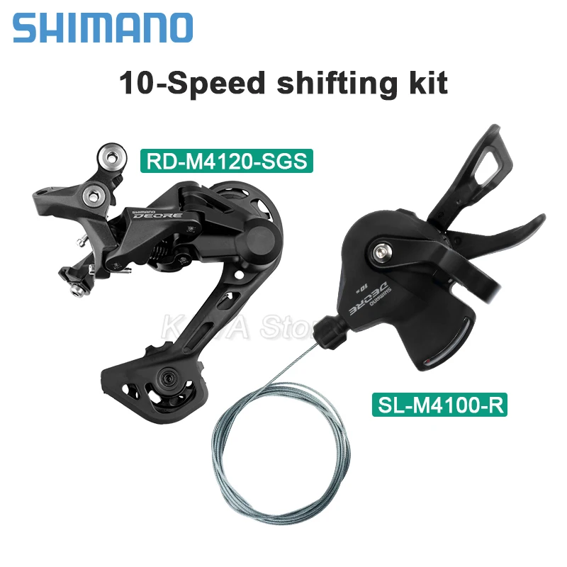 Shimano Deore 10S M4100 Shifter M5120 Rear Derailleur M4120 10 Speed Mountain Bike Derailleur MTB Bicycle Shift 10V Groupset