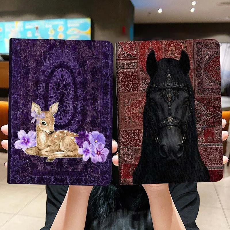 

CartReindeer Purple Flower Gift Tablet Case For Lenovo Xiaoxin Legion Pad Tab Pro GT Y700 Gen4 2 11 P11 M10 K10 3rd Plus Gen