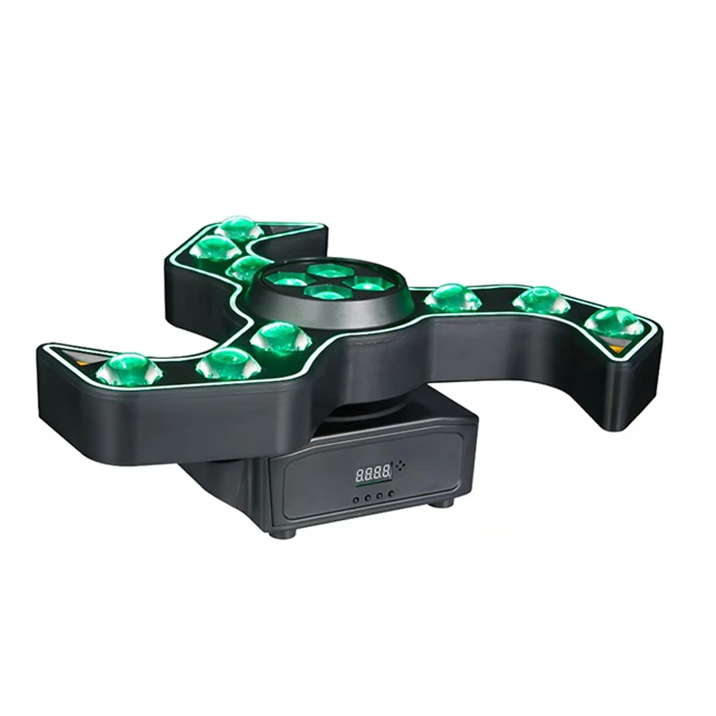 

Циклонный светильник RGB с подвижной головкой — DMX512, алюминиевый корпус для внутренней сцены и мероприятий