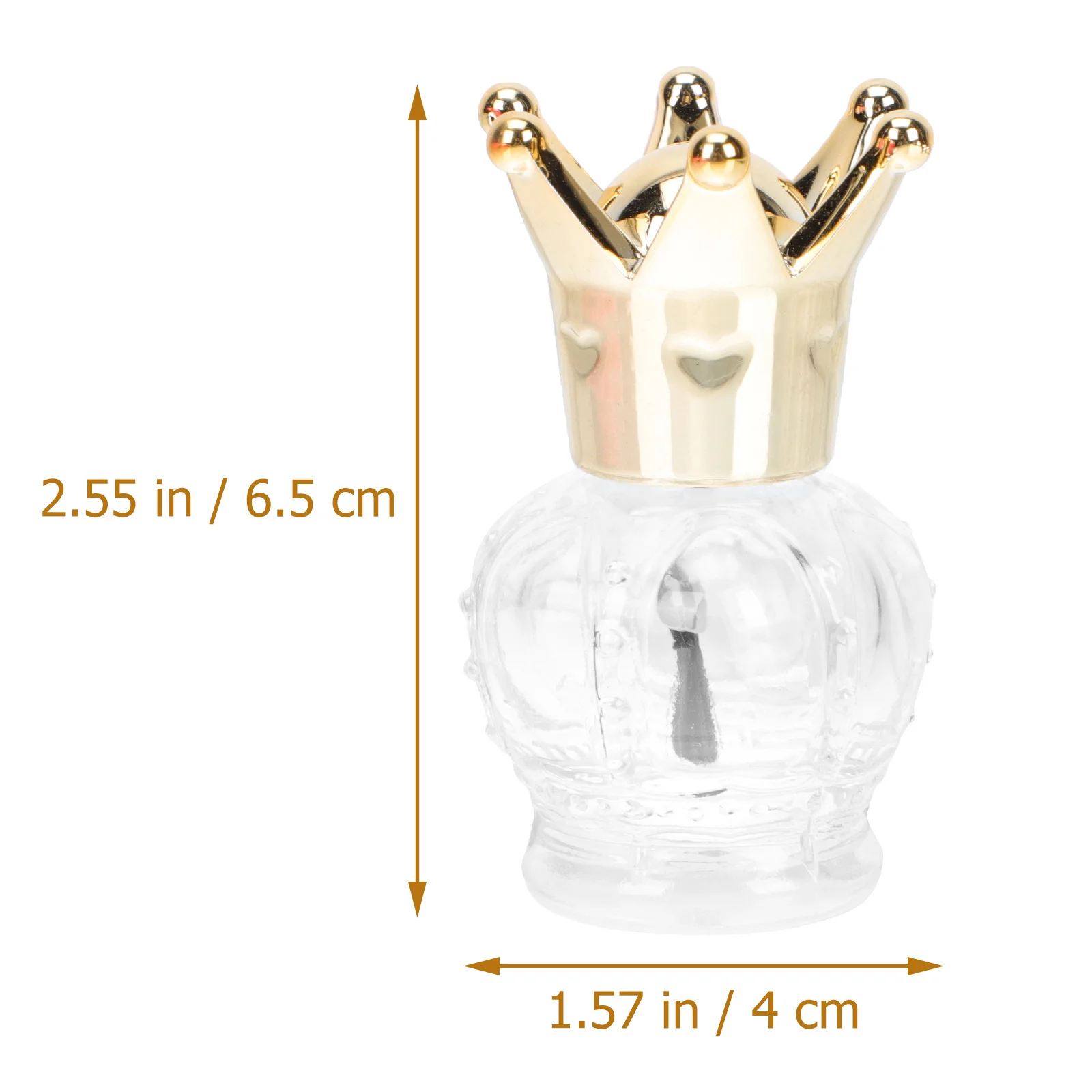 6Pcs Empty Nail Polish Bottles Glass Refillable Leak Proof Small Containers for Professional Nail Art Salon Use Sub Package