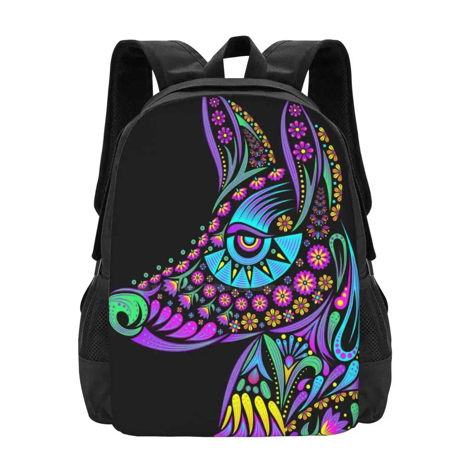 

Xoloitzcuintli Hot Sale Schoolbag Backpack Fashion Bags Xoloitzcuintli Huichol Mexico Mayan Aztecas Cultura Perro Dog