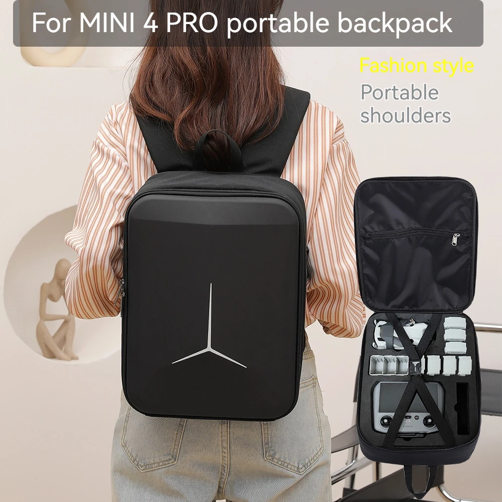 For DJI Mini 4 Pro Backpack Stylish Drone EVA Backpack For DJI Mini 4 Pro Accessories Storage Bag