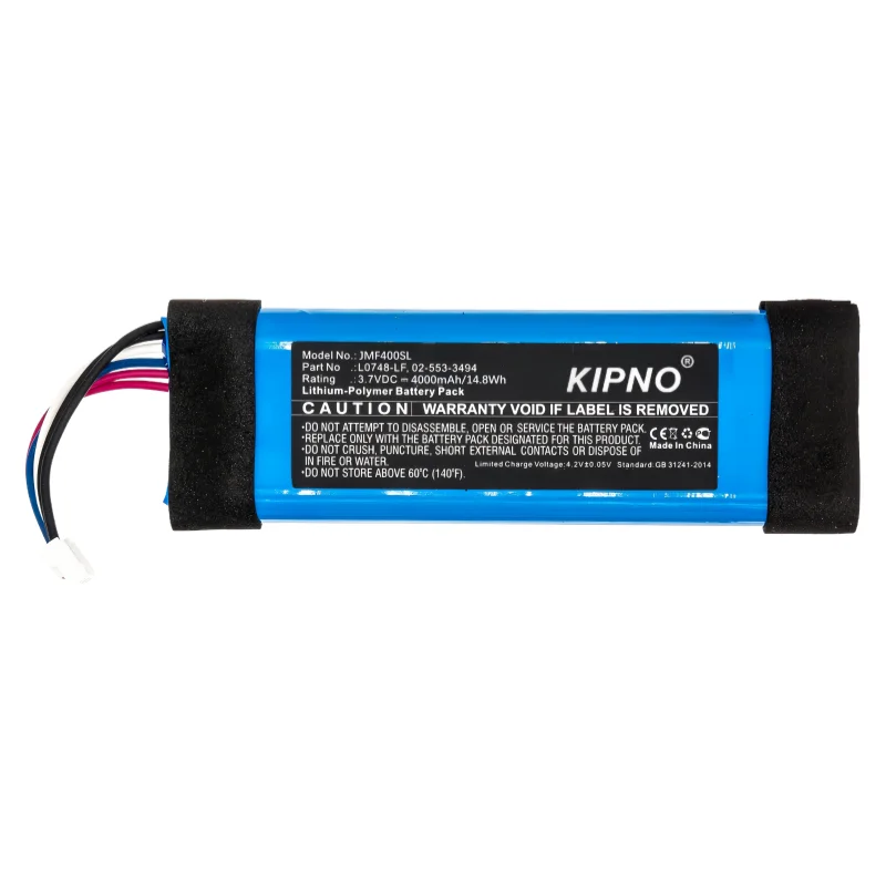 KIPNO Speaker Battery 3.7V 4000mAh L0748-LF, 02-553-3494 for JBL  Flip Essential, Flip 3 Stealth Edition, Flip 3 SE