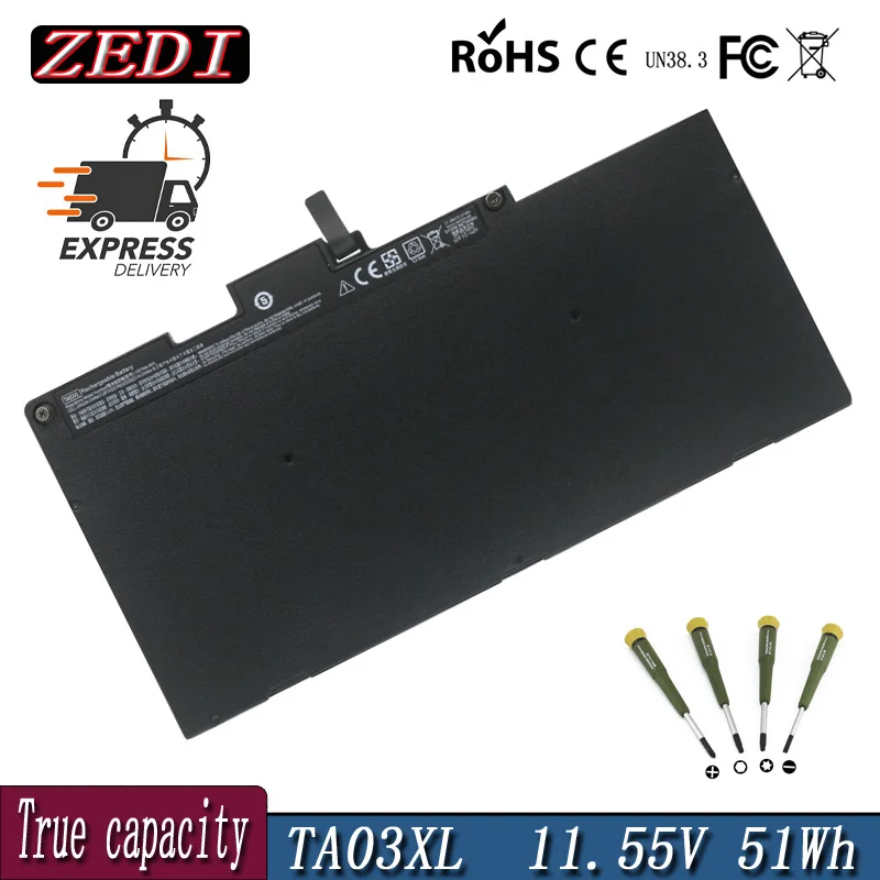 ZEDI NEW TA03XL Rechargeable Battery For HP Elitebook 755 840 848 850 G4 Series 854047-421 HSTNN-LB7J HSTNN-IB7L 11.55V 51WH