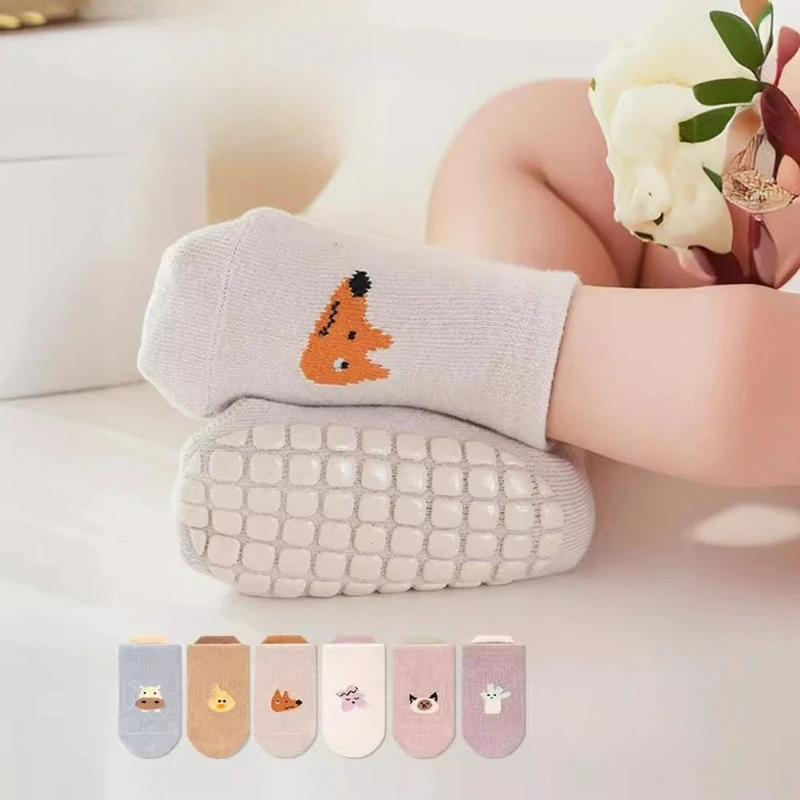 

Kids Cotton Socks Cartoon Animal Pattern Non-Slip Floor Socks for Girls Boys Toddler Comfortable Breathable Baby Sock Baby Stuff