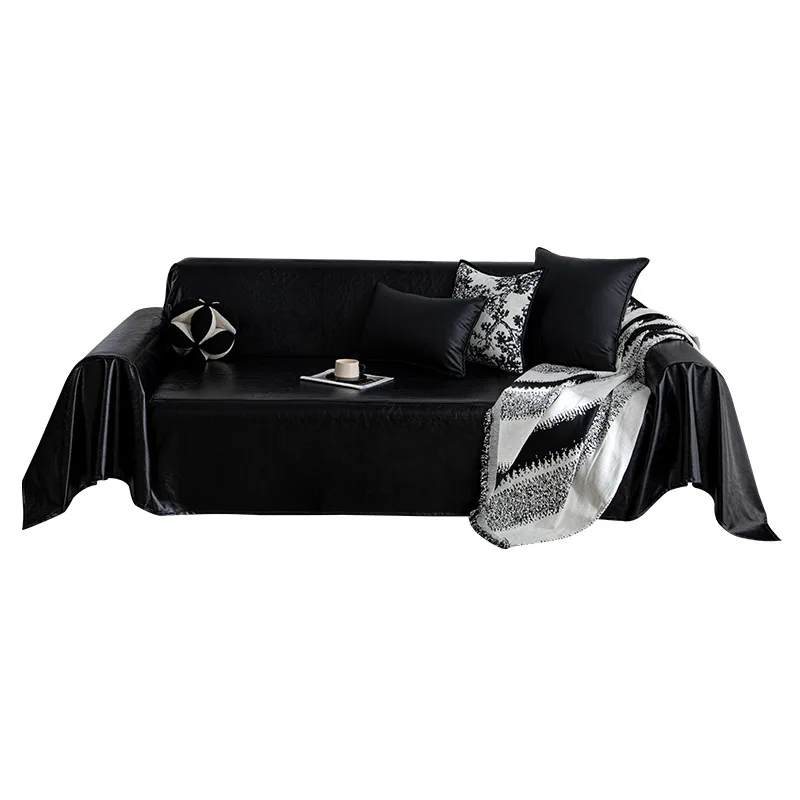 Wax Leather One-piece Sofa Throw, Waterproof Anti-scratch Sofa Cover, Fur-resistant Tech Fabric Slipcover