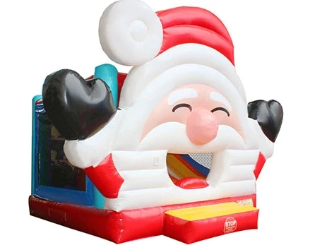 Christmas Santa House Party Inflatable Bounce   Jumping Bouncy Castle For Kids