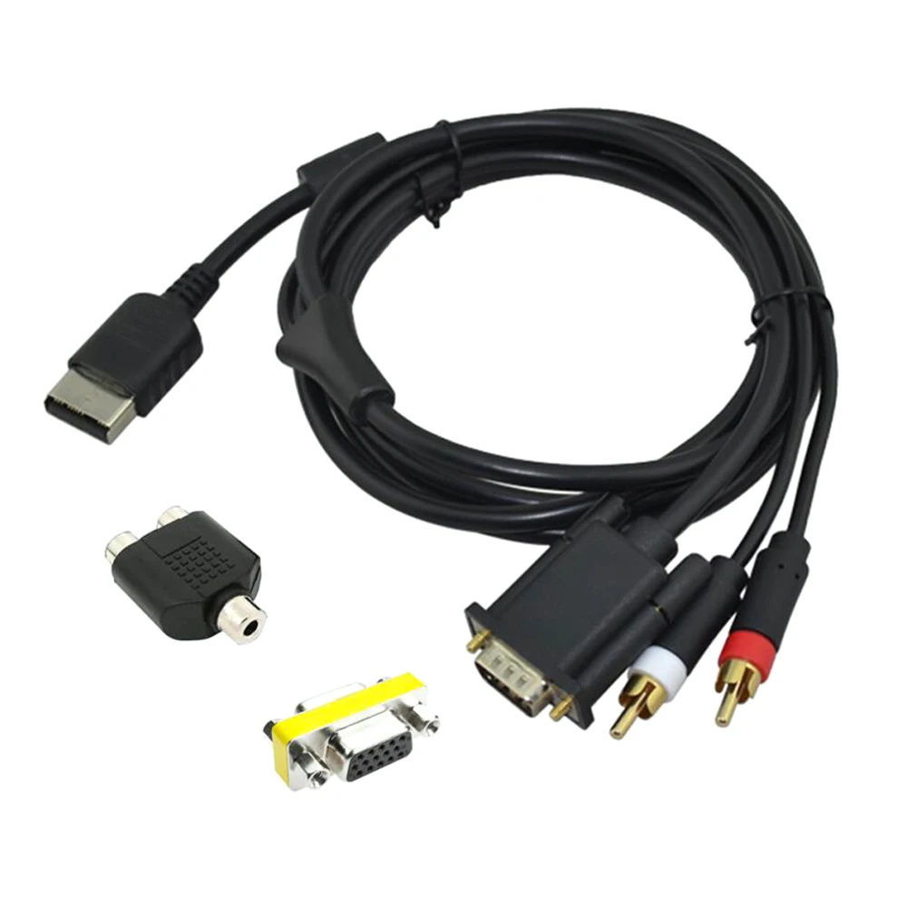 Adaptateur de câble VGA haute définition pour console de jeux vidéo Dreamcast, boîtier audio 2RCA, 3.5mm