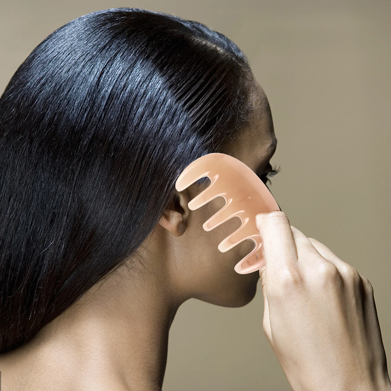 

1 комплект, скребковая вилка для массажной расчески для лица и кожи головы, многофункциональный инструмент Гуаша для подтяжки кожи и сыворотки для глаз