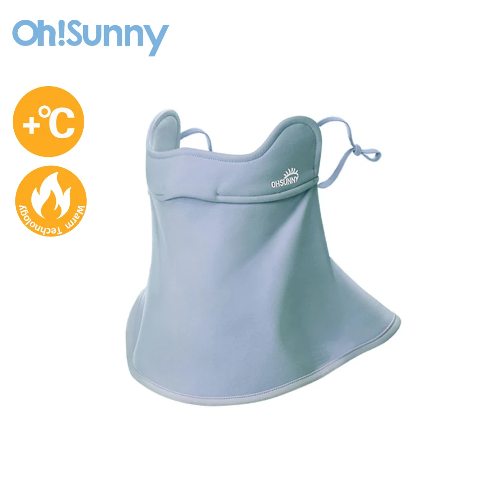 

Ohsunny Winter Golf mask Sunshade With Neck Windproof Warm UV Protection Opening Nose Breathable Soft Face Cover for Women