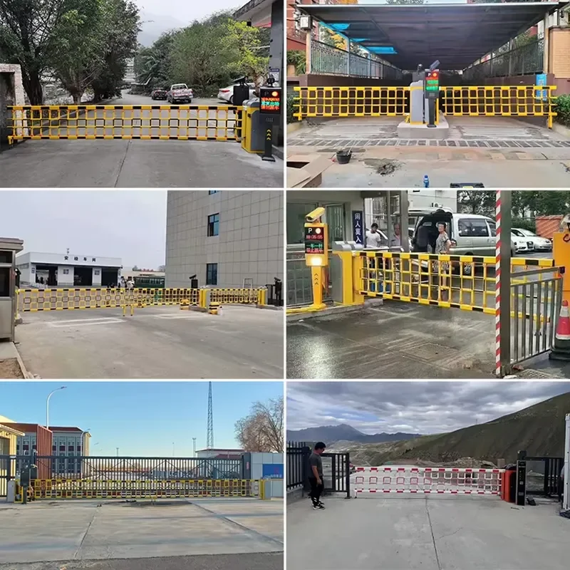6m Automatic Retractable Cold Rolled Steel Galvanized Powder Coated Engineer Grade Reflective Barrier Traffic Barriers