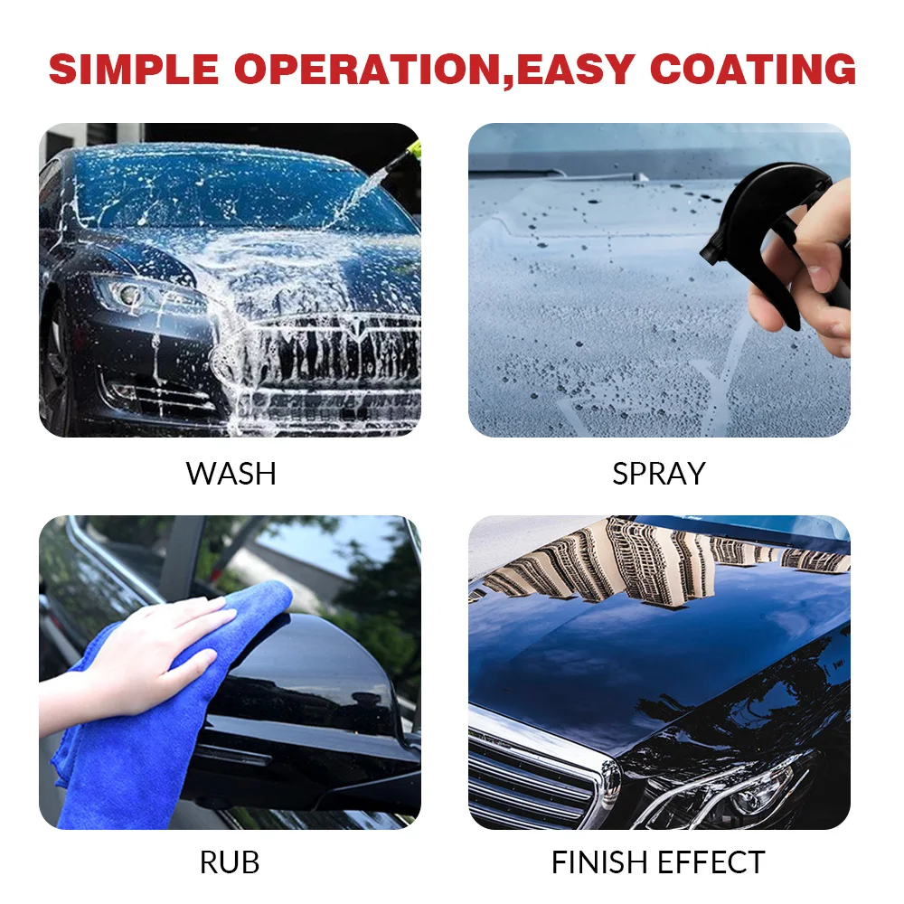 120/100/50ml Ceramic Car Coating Spray Anti Scratch Spray Car Paint Care Hydrophobic Coating Glass Polish Wax Nano Repair Spray