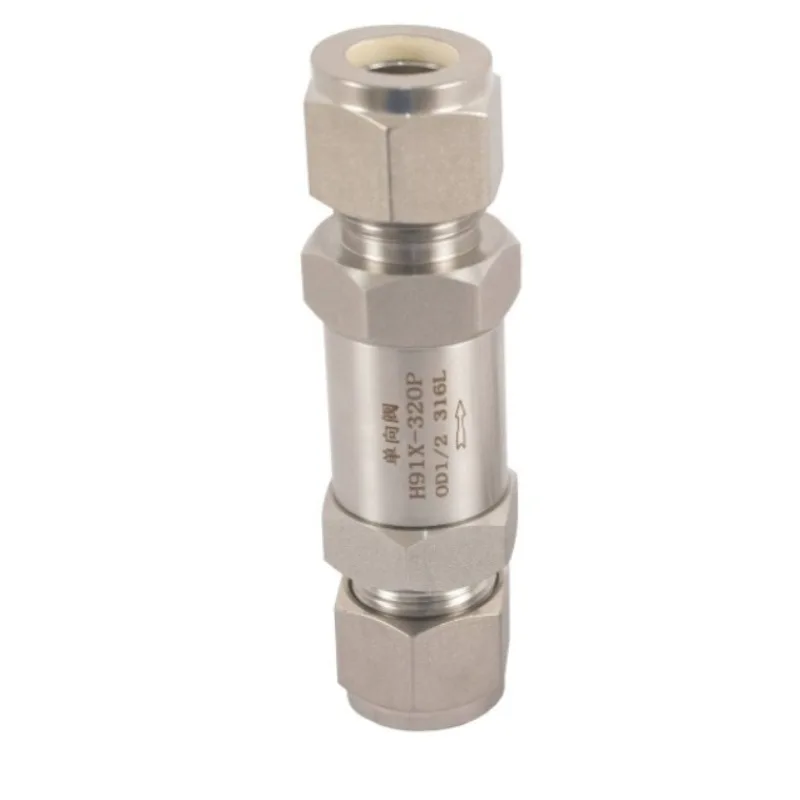 For 304/316 Stainless Steel Card Sleeve Check Valve, Gas High Pressure Pipeline Check Valve
