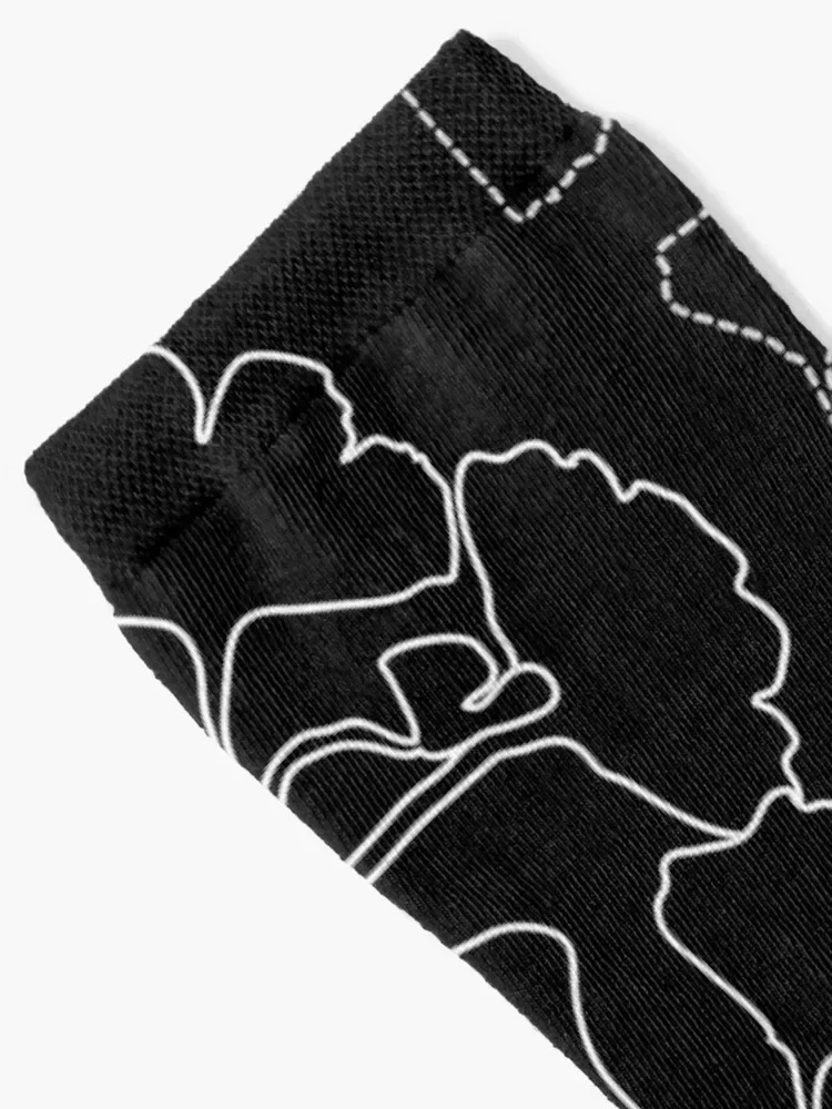 Composition with ginkgo biloba Socks winter gifts luxe Men's Socks Luxury Women's